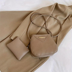 Crossbody Bag PU Leather Shoulder Phone Bag Women's Casual Handbag