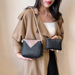Crossbody Bag PU Leather Shoulder Phone Bag Women's Casual Handbag