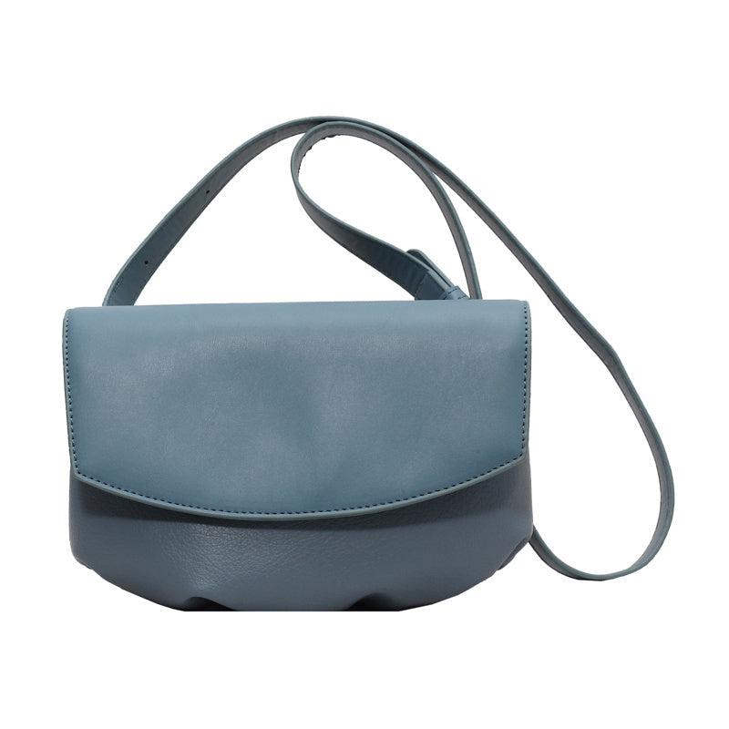 Vintage Vegan Crossbody Bag Minimalist PU Shoulder Bag