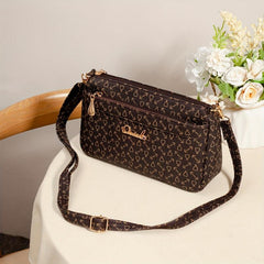 Vintage Arrow Pattern Square Shoulder Bag Classic Zipper Crossbody Bag