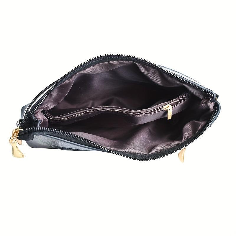 Flower Embossed Crossbody Bag for Women