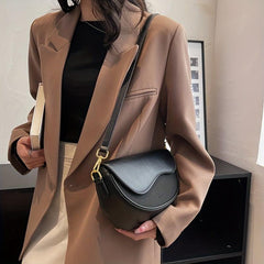 Metal Chain Shoulder Purse Retro Flap Crossbody Bag For Daily Use