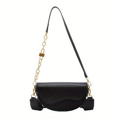 Metal Chain Shoulder Purse Retro Flap Crossbody Bag For Daily Use