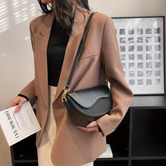 Metal Chain Shoulder Purse Retro Flap Crossbody Bag For Daily Use