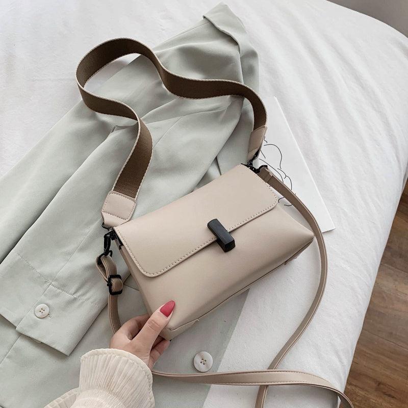 Faux Leather Crossbody Bag Women's Purse Casual Flap Shoulder Bag