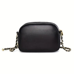 Minimalist Classic Square Bag Quilted Detail Shoulder Bag Zipper Chain Bag