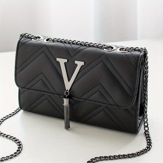 Quilted Crossbody Bag Lightweight PU Leather Shoulder Bag Women's Handbag