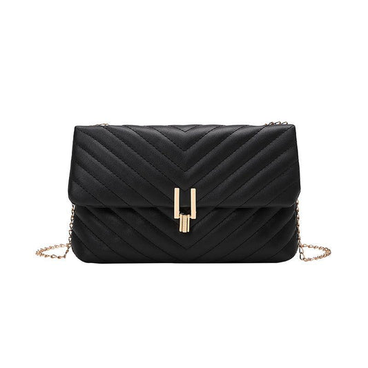 Quilted Shoulder Bag Faux Leather Chain Crossbody Bag Small Flap Purse