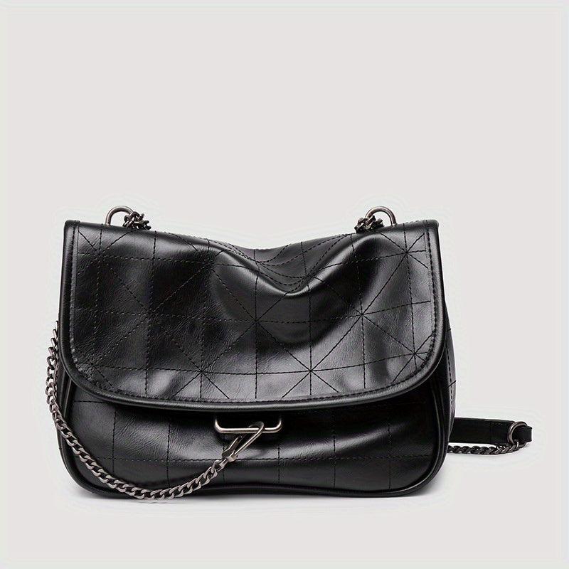 Niche Shoulder Bag Argyle Pattern Flap Chain Bag All Match Crossbody Bag