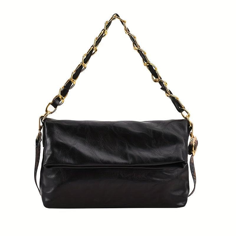 Classic Flap Square Shoulder Bag All Match Vintage Shoulder Bag Retro Pattern