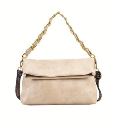 Classic Flap Square Shoulder Bag All Match Vintage Shoulder Bag Retro Pattern