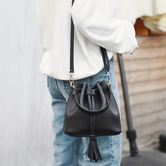 Minimalist Drawstring Shoulder Bag for Work