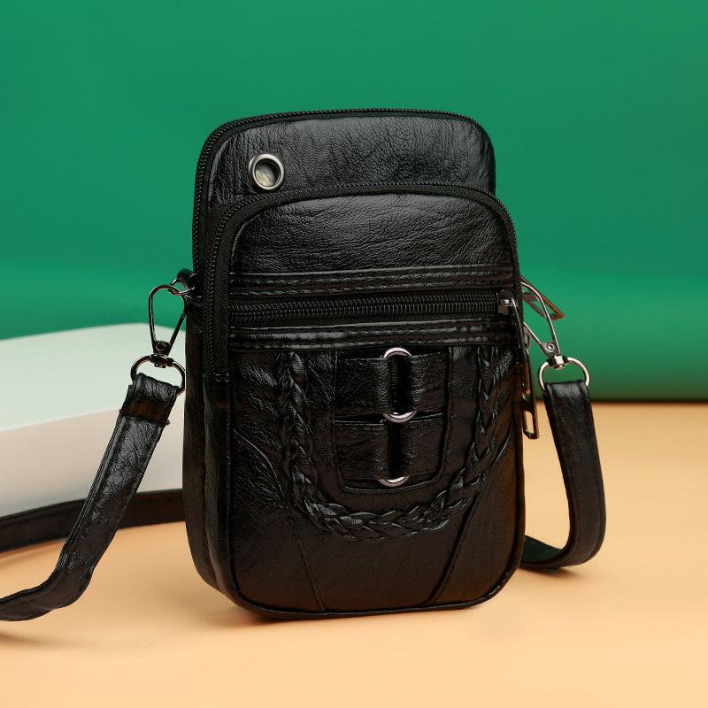 Mini Retro Style Phone Bag Women's Faux Leather Crossbody Bag