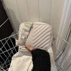 Mini Embossing Cube Crossbody Bag Textured Bag Classic Versatile Shoulder Bag