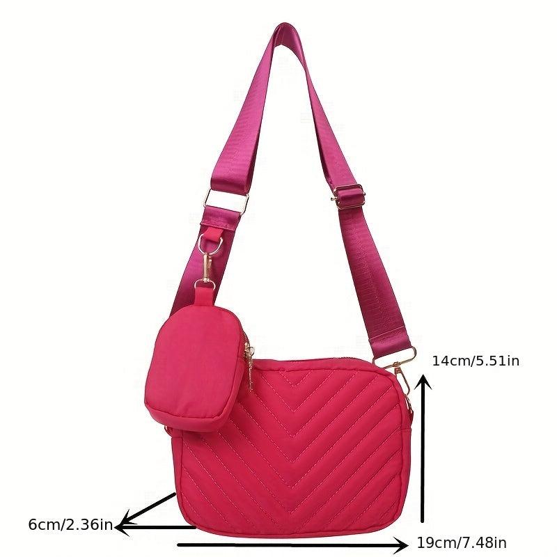 Mini Embossing Cube Crossbody Bag Textured Bag Classic Versatile Shoulder Bag