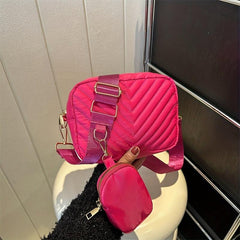 Mini Embossing Cube Crossbody Bag Textured Bag Classic Versatile Shoulder Bag
