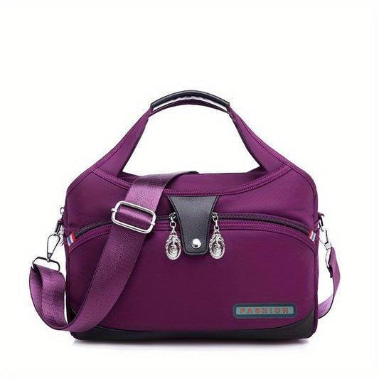 Waterproof Nylon Crossbody Bag Portable Handbag Layer Mommy Bag