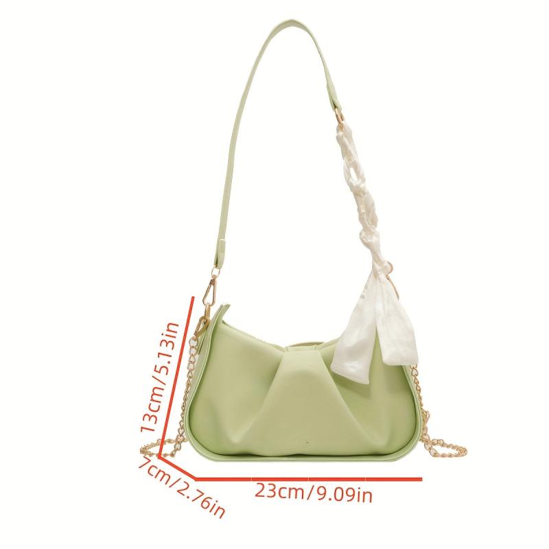 Fairy Shoulder Hobo Bag Ruched Underarm Bag Women's Casual Handbag