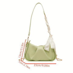 Fairy Shoulder Hobo Bag Ruched Underarm Bag Women's Casual Handbag