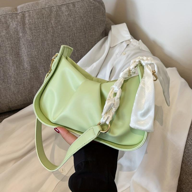 Fairy Shoulder Hobo Bag Ruched Underarm Bag Women's Casual Handbag