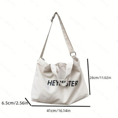 Vintage Canvas Crossbody Hobo Bag Large Capacity Shoulder Handbag Tote Purse