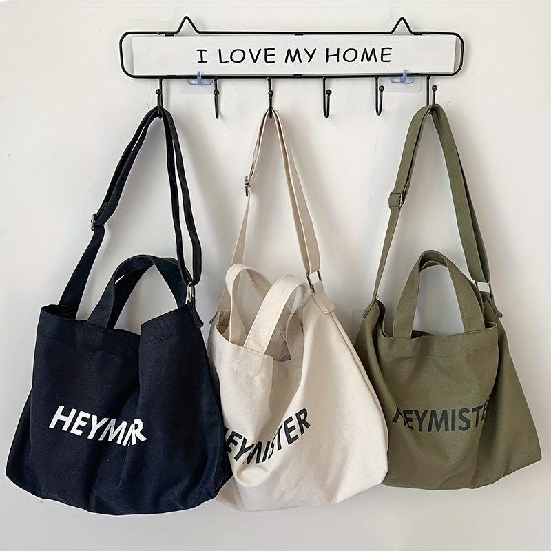 Vintage Canvas Crossbody Hobo Bag Large Capacity Shoulder Handbag Tote Purse