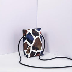 Stone Pattern Crossbody Bag Vintage Shoulder Purse