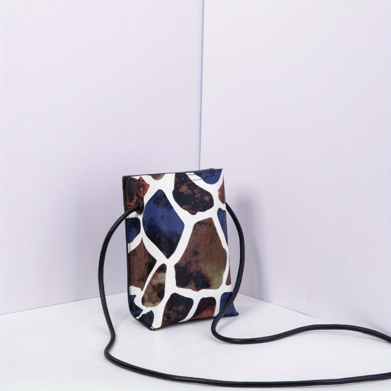 Stone Pattern Crossbody Bag Vintage Shoulder Purse