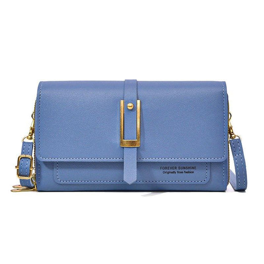 Letter Graphic Crossbody Bag Flap Zipper Wallet For Coin & Phone