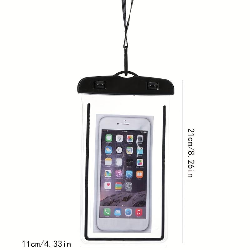Waterproof Phone Bag Detachable Lanyard Dry Bag Swimming Diving Beach
