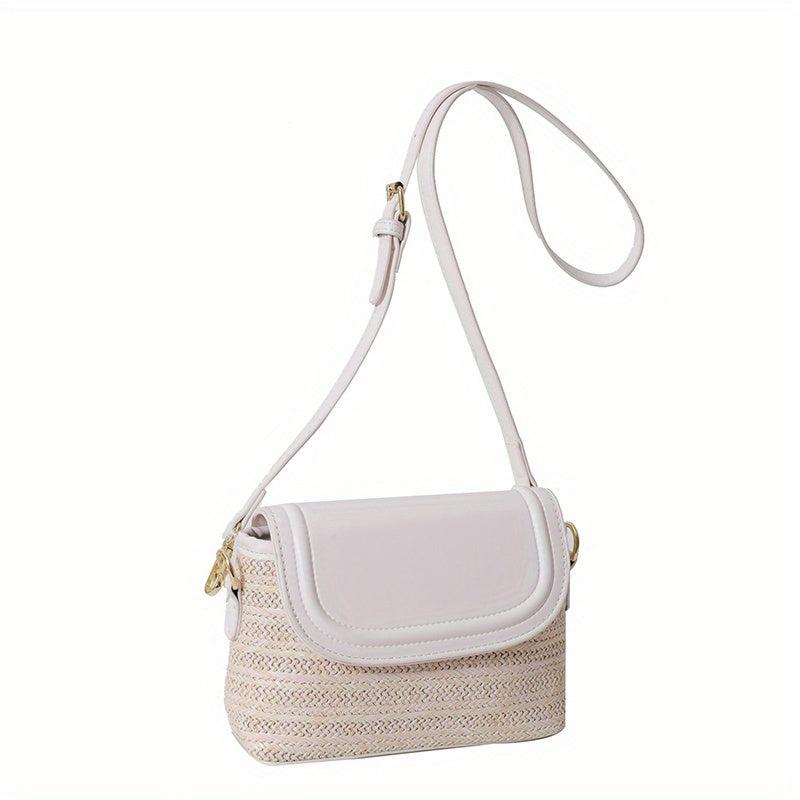 Woven Crossbody Bag Summer Vacation Straw Bag