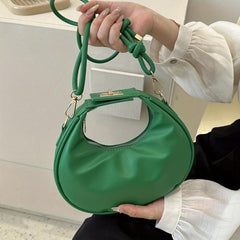 Vintage Crescent Handbag For Women Crossbody Bag Clutch Purse