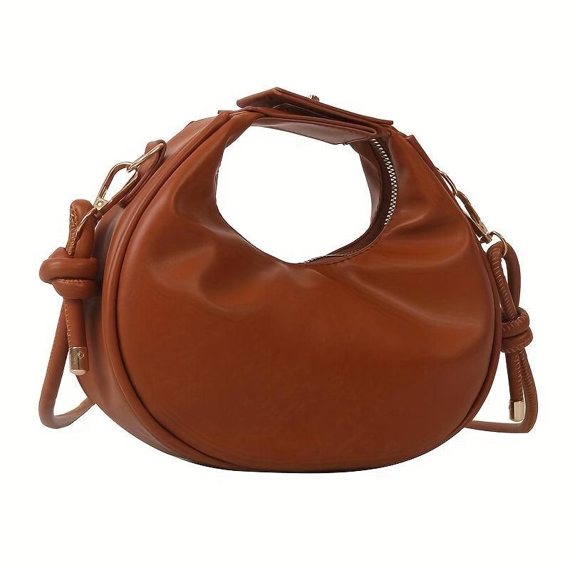 Vintage Crescent Handbag For Women Crossbody Bag Clutch Purse