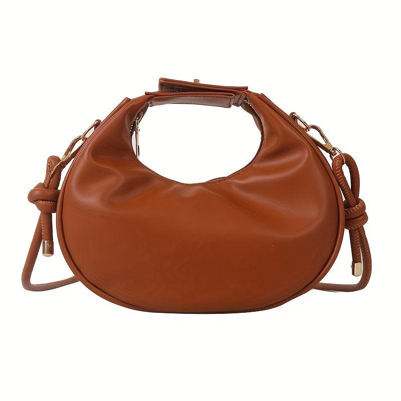 Vintage Crescent Handbag For Women Crossbody Bag Clutch Purse