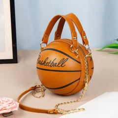 Y2K Basketball Crossbody Bag Chain Shoulder Purse