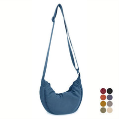 Nylon Crossbody Bag Lightweight Sling Bag Zipper Purse Adjustable Strap
