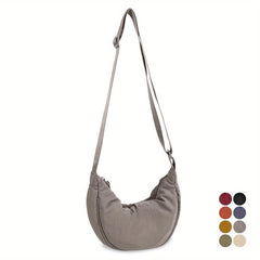 Nylon Crossbody Bag Lightweight Sling Bag Zipper Purse Adjustable Strap