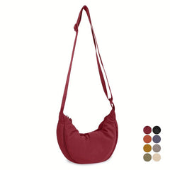 Nylon Crossbody Bag Lightweight Sling Bag Zipper Purse Adjustable Strap