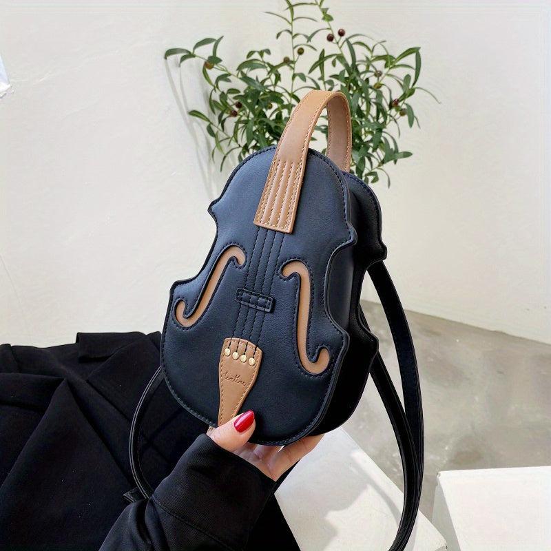 Violin Satchel Bag Shoulder Bag All Match Stylish Bag For Shopping