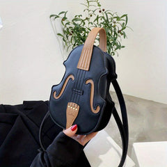 Violin Satchel Bag Shoulder Bag All Match Stylish Bag For Shopping