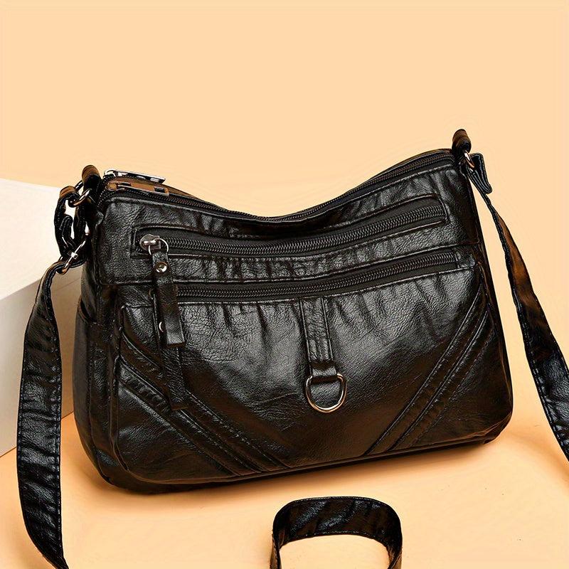 Crossbody Bag Women's Pockets Purses Daily Shoulder Bag
