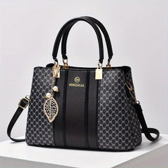 Women's Classic Pattern Shoulder Bag - All Match Tote Satchel for Work