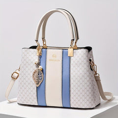 Women's Classic Pattern Shoulder Bag - All Match Tote Satchel for Work