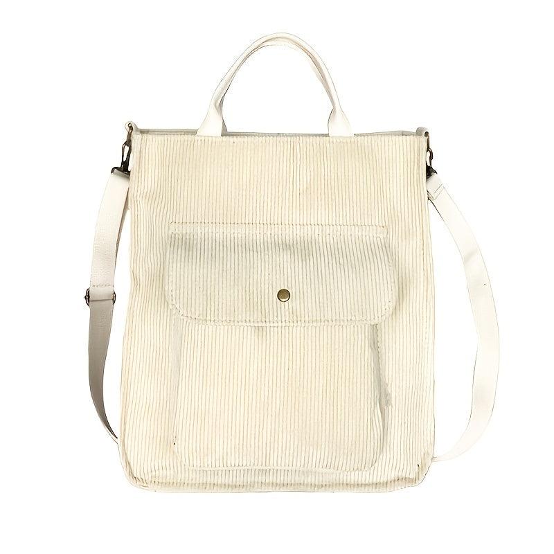 Corduroy Shoulder Bag Women's Large Capacity