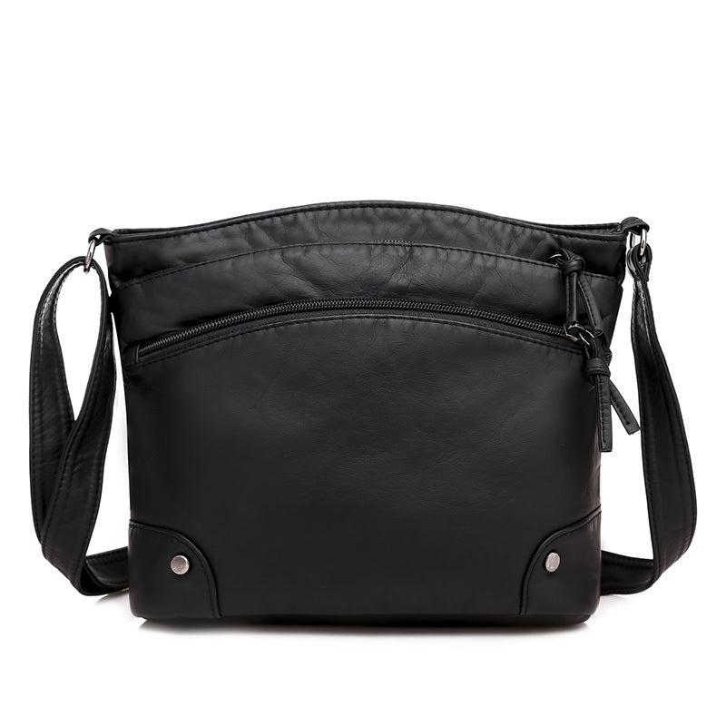 Studded Decor Crossbody Bag with Zipper Purse