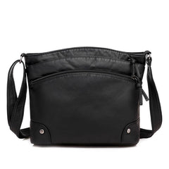 Studded Decor Crossbody Bag with Zipper Purse