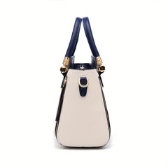 Women's Colorblock Tote Bag Satchel Shoulder Bag