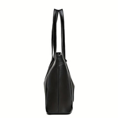Vintage Faux Leather Tote Bag Large Capacity Shoulder Bag Handbags