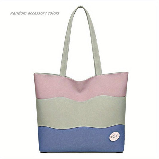 Large Capacity Tote Bag Casual Foldable Shoulder Bag Women's Handbag