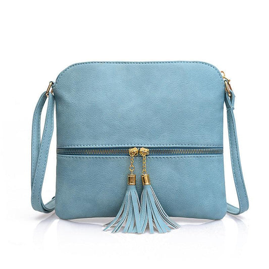 Tassel Zipper Pocket Crossbody Bag Women's Shoulder Bag